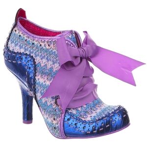Irregular Choice Abigails 3rd Party Purple & Blue High-Heel Bootie